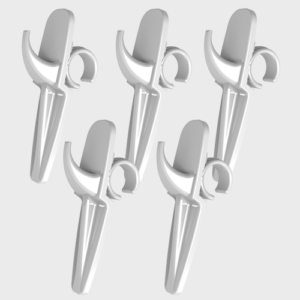 5-er Set Handtuchhalter "Hakenclip" - innovativ und stabil. - Einfach genial!